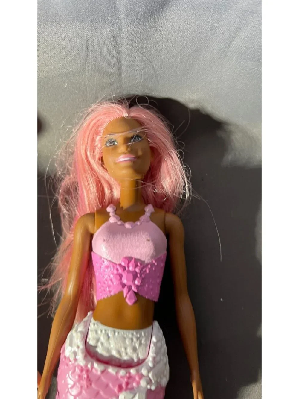 Mermaid Dolls Set With Red & Pink Hair And Glitter Tails